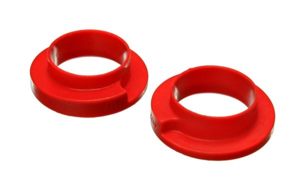 Energy Suspension Coil Spring Isolator Set - Red For Discount