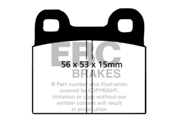 EBC 64-69 Porsche 911 2.0 (M Caliper) (Solid front rotor) Bluestuff Rear Brake Pads on Sale