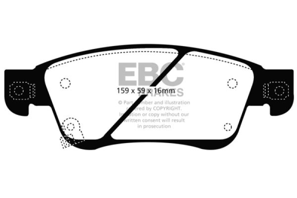 EBC 07-08 Infiniti G35 3.5 Sport Bluestuff Front Brake Pads For Sale