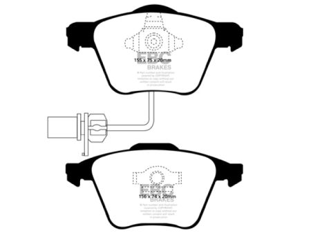 EBC 04-08 Audi S4 4.2 Bluestuff Front Brake Pads Cheap