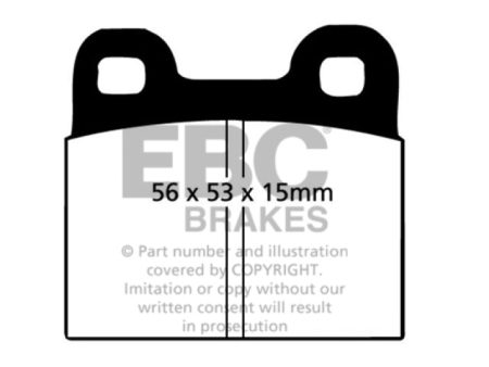 EBC 64-69 Porsche 911 2.0 (M Caliper) (Solid front rotor) Bluestuff Rear Brake Pads on Sale