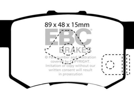 EBC 2010-2012 Acura RDX 2.3L Turbo Bluestuff Rear Brake Pads For Cheap