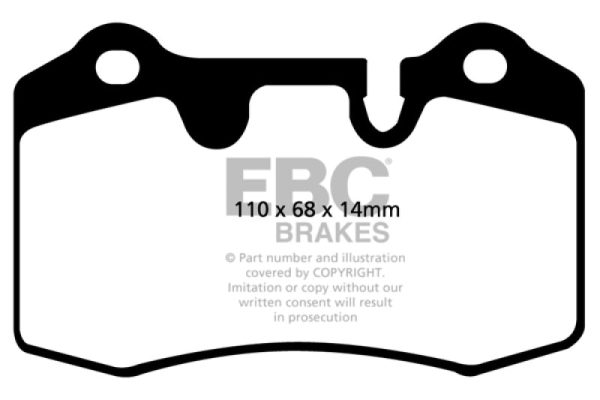 EBC 04-12 Aston Martin DB9 5.9 Yellowstuff Rear Brake Pads Sale