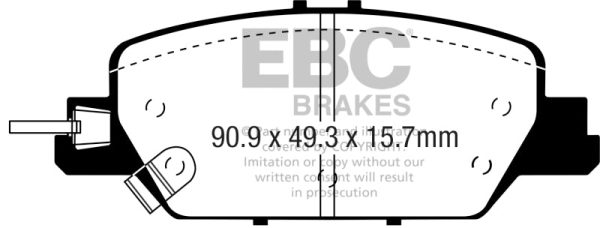 EBC 2017+ Honda CR-V 1.5L Turbo Greenstuff Rear Brake Pads For Discount