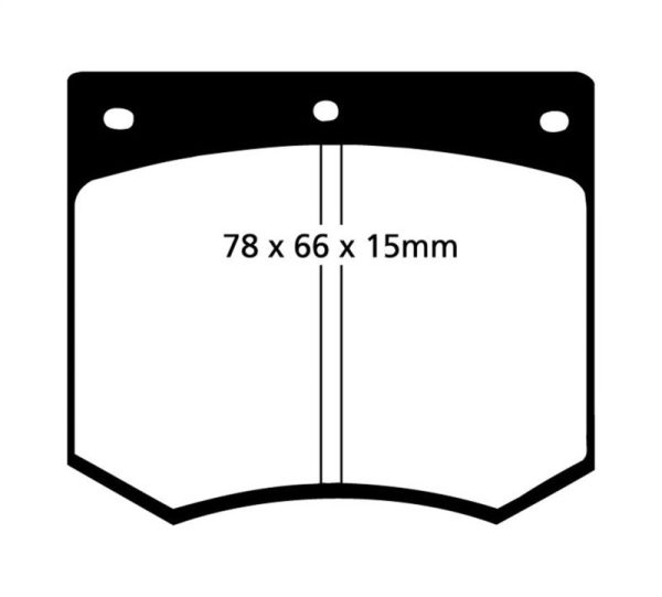 EBC 75-86 Ac 3000 3.0 Yellowstuff Front Brake Pads Online Hot Sale