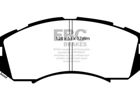 EBC 92-96 Subaru Impreza 1.8 (2WD) (13in Wheels) Yellowstuff Front Brake Pads Online now