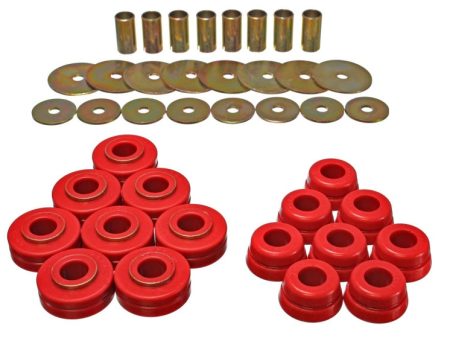 Energy Suspension Nissan Datsun Red Body Mount Set For Discount