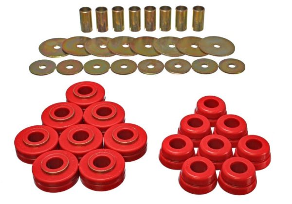 Energy Suspension Nissan Datsun Red Body Mount Set For Discount