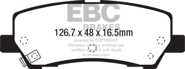 EBC 2015+ Ford Mustang 5.0L Bluestuff Rear Brake Pads For Cheap