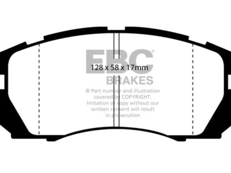 EBC 95-96 Subaru Impreza 2.2 Yellowstuff Front Brake Pads Online now