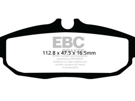 EBC 12 Ford Mustang 5.8 Supercharged (GT500) Shelby Bluestuff Rear Brake Pads Supply