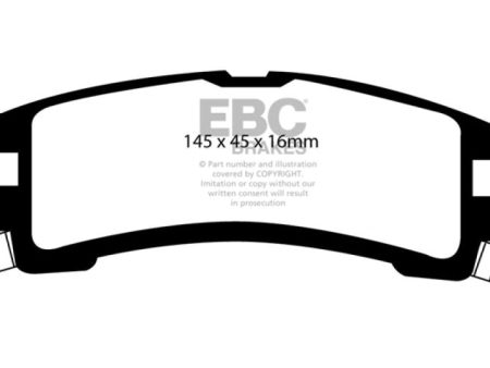 EBC 87-95 Nissan Pathfinder 3.0 Greenstuff Rear Brake Pads For Discount