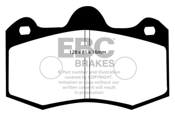 EBC 11+ Mclaren MP4-12C 3.8 Twin Turbo Bluestuff Rear Brake Pads Online Hot Sale