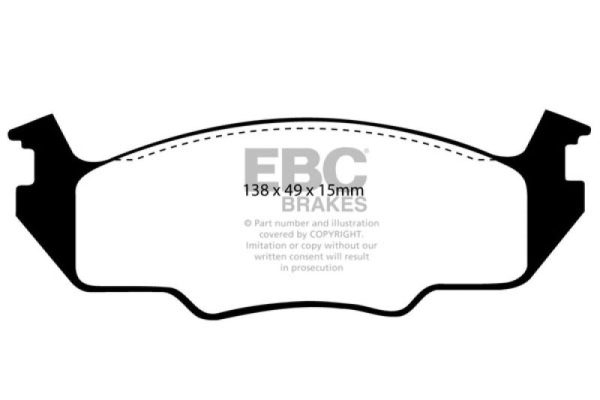 EBC 80-84 Volkswagen Golf 1.6 Yellowstuff Front Brake Pads Sale