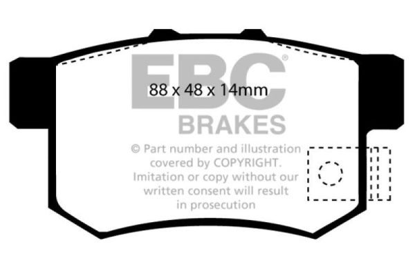 EBC 02-04 Honda CR-V 2.4 Greenstuff Rear Brake Pads Online Hot Sale