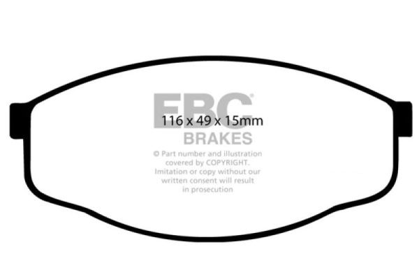 EBC 84-93 Toyota Pick-Up 1 2 Ton 2WD Greenstuff Front Brake Pads Sale