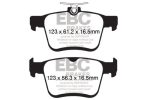 EBC 2017+ Volkswagen Atlas 2.0L Turbo Greenstuff Rear Brake Pads Fashion