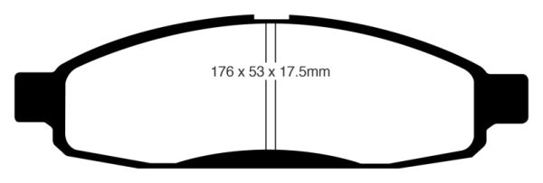 EBC 05-06 Infiniti QX56 5.6 (Bosch) Yellowstuff Front Brake Pads For Sale