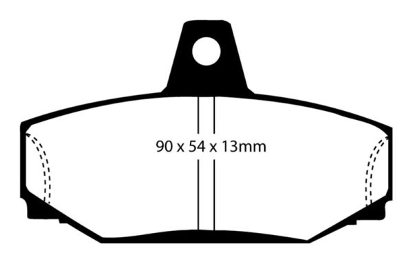 EBC 83-90 Volvo 760 2.3 Turbo (ABS) (Girling) Yellowstuff Rear Brake Pads Online Sale