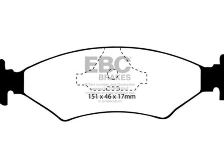 EBC 85-89 Ferrari 328 3.2 Yellowstuff Rear Brake Pads Discount