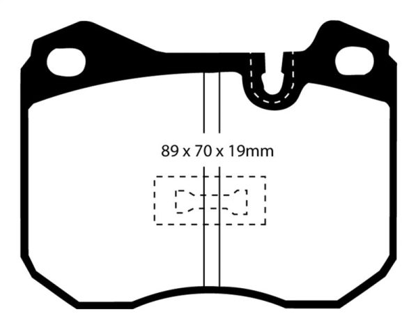 EBC 79-88 Porsche 924 2.0 Turbo Yellowstuff Front Brake Pads on Sale